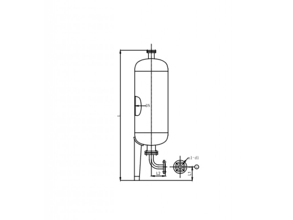Vertical pump pressure tank U17-1600-16
